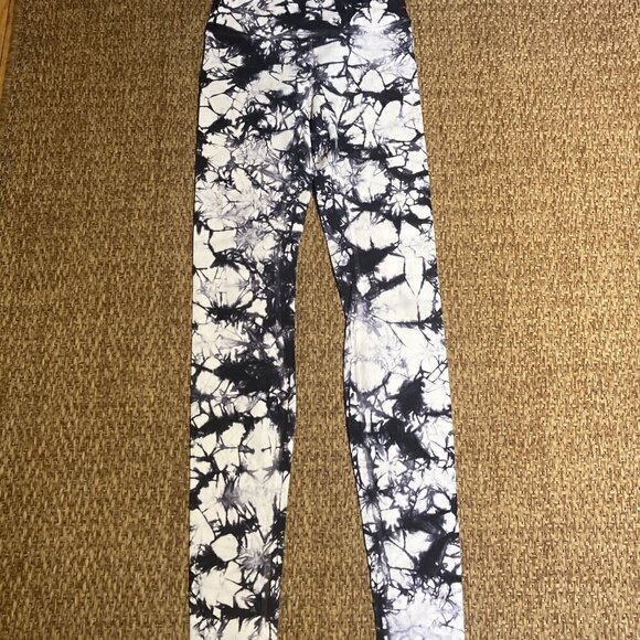 Lululemon Wunder Under Pant (Hi-Rise) (Shibori) Shibori White Black - Picture 4 of 7